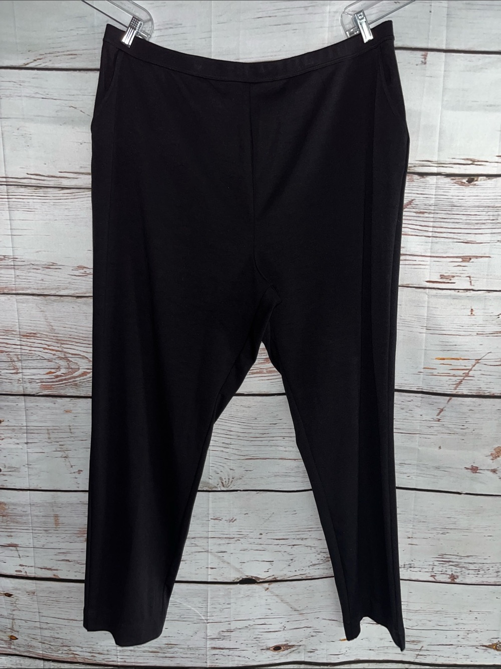 Lane Bryant NWT Size 26/28 Tall Classic Black Pull On Knit Dress Pants